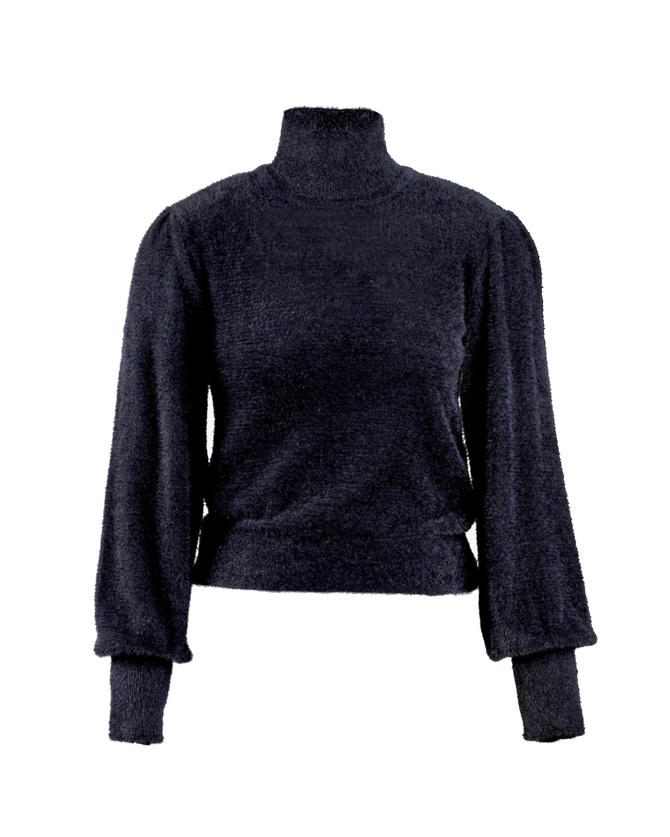 Blusa tricot fur preto - MES