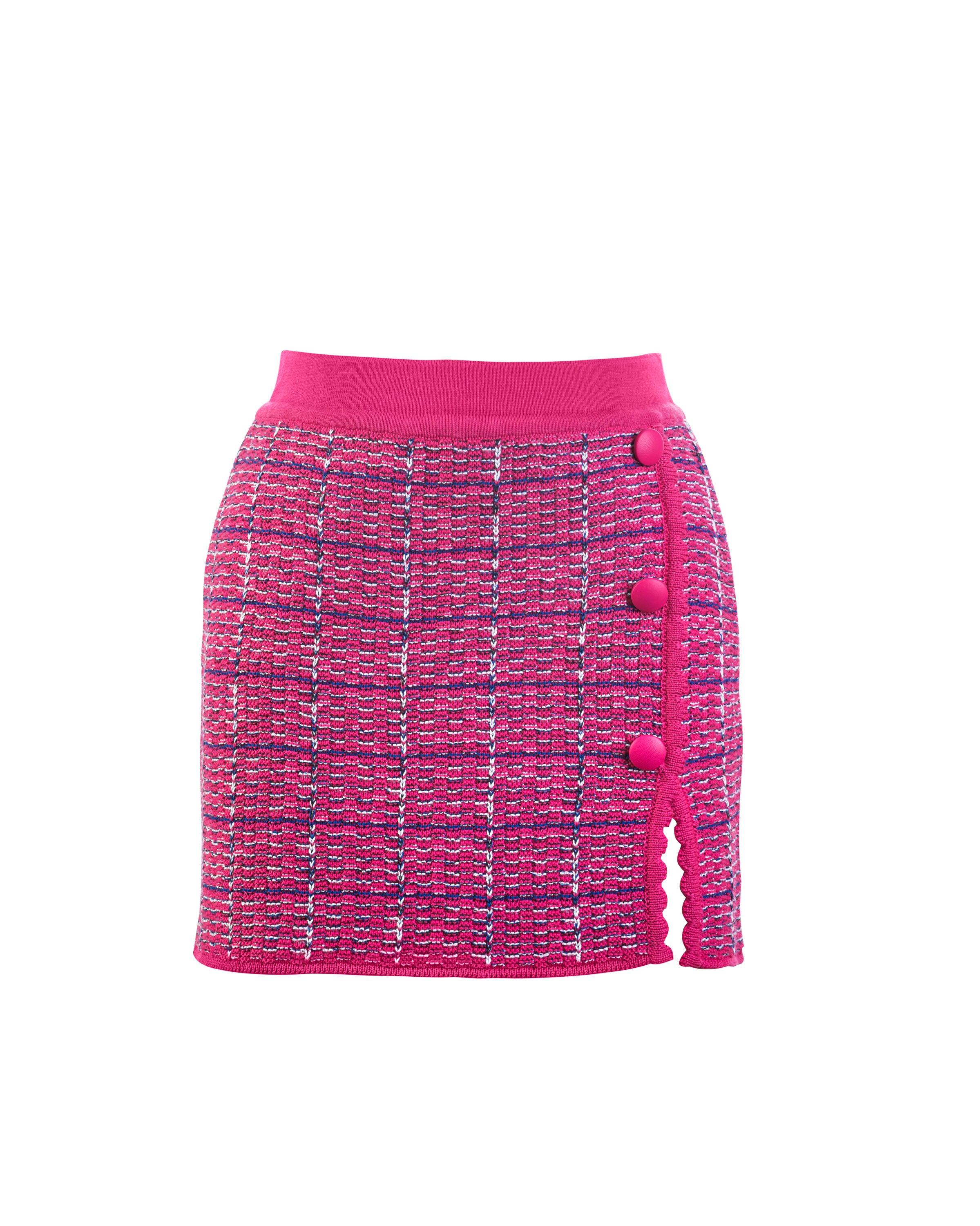 Saia tricot tweed pink - MES