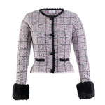 Cardigan tricot tweed off white - MES